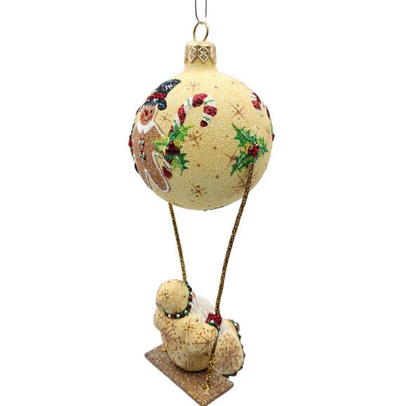 Patricia Breen Swing Time Gingerbread Santa Claus Candy Christmas Tree Ornament - Picture 4 of 10